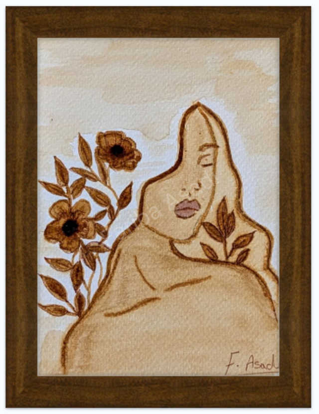 Flowing Beauty in Coffee Tones