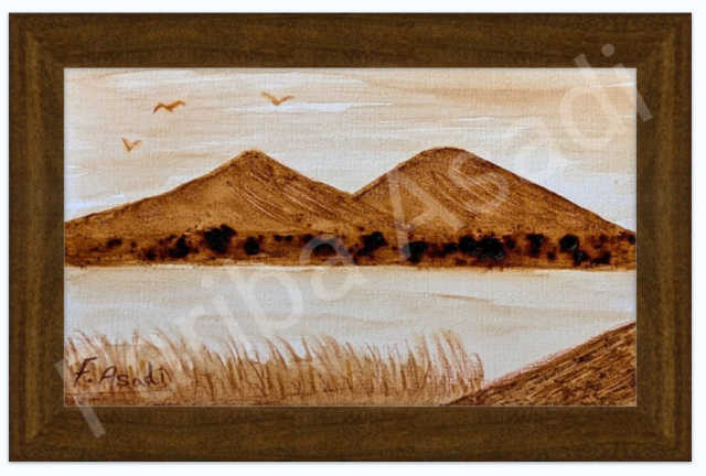 Coffee Serenity – Mountain Reflection